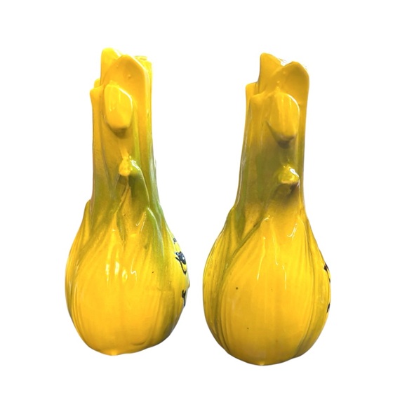 Vintage Kitschy Anthropormorphic Salt & Pepper Shakers Leek Celery Japan MCM 5” - Picture 8 of 12